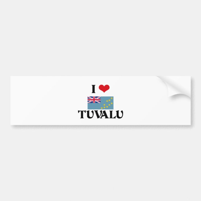 MIG HJÄRTA TUVALU BILDEKAL (Framsidan)