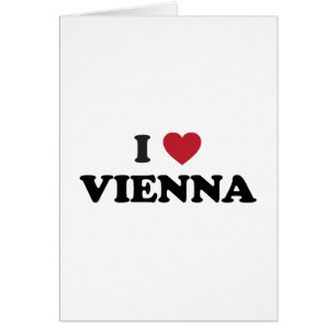 Mig hjärta Wien Österrike Hälsningskort