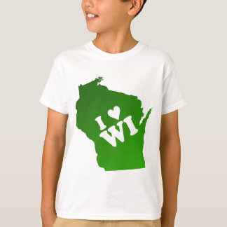 Mig hjärta Wisconsin Tee