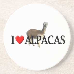 Mig hjärtaalpacas underlägg sandsten