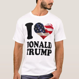 Mig hjärtaamerikanska flaggan Donald Trump Tröja