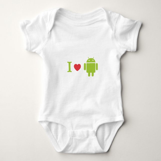 Mig hjärtaAndroid Tee Shirt (Framsida)