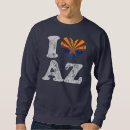 Mig hjärtaArizona flagga AZ Långärmad Tröja