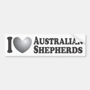 Mig hjärtaaustralian shepherd - bildekal