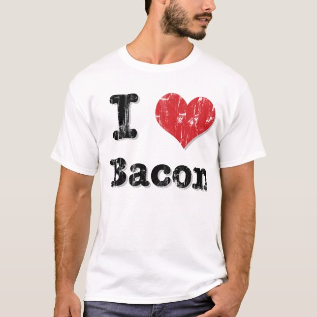 Mig hjärtabacon tee shirt (Framsida)