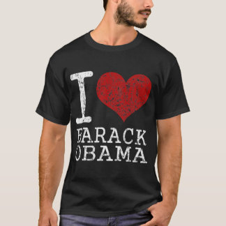 Mig hjärtaBarack Obama t skjorta Tee Shirt