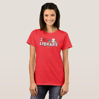 Mig hjärtabibliotekkvinna skjorta t-shirt