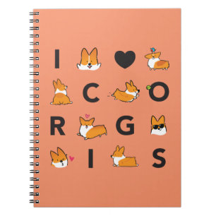 Mig hjärtaCorgisanteckningsbok CorgiThings Anteckningsbok