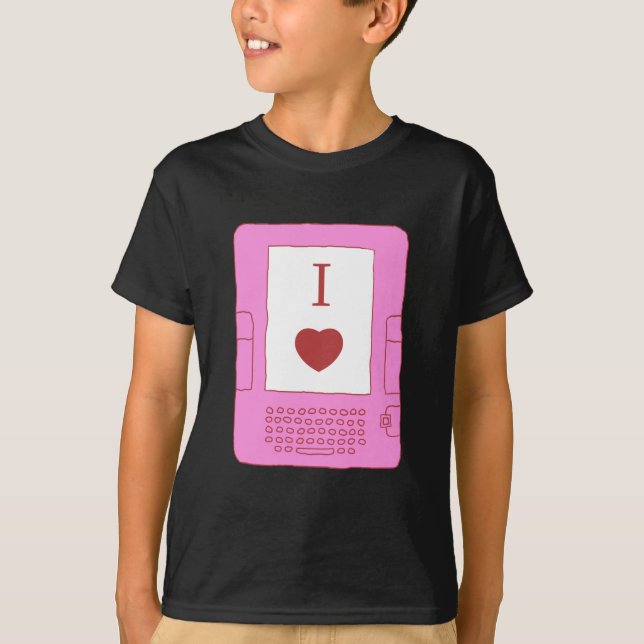 mig hjärtaebooks (rosor) tee shirt (Framsida)
