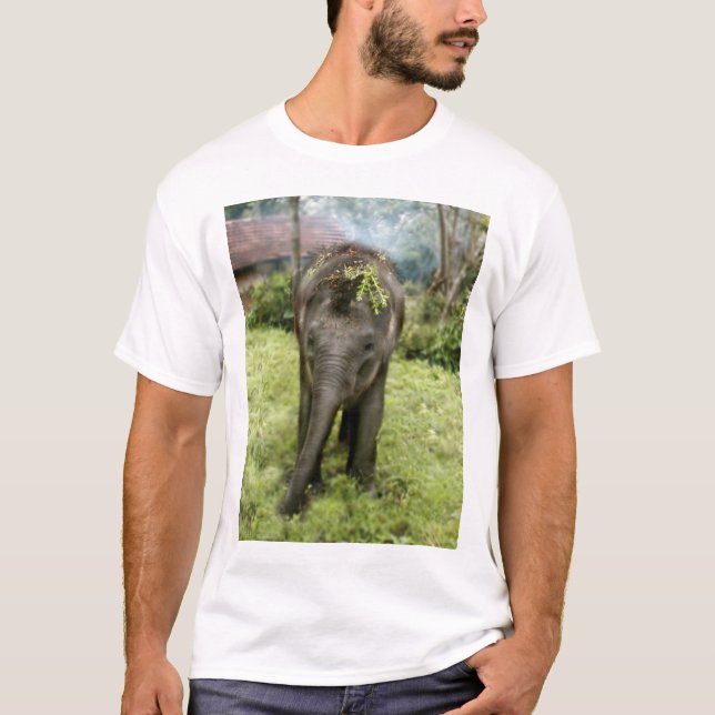 mig hjärtaelefantskjorta tee (Framsida)