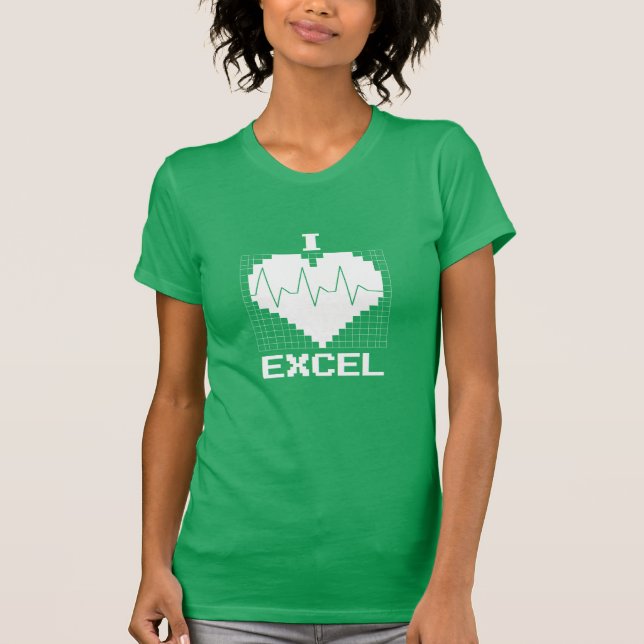 Mig hjärtaExcel T Shirt (Framsida)