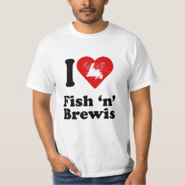 Mig hjärtafisk n Brewis Tee Shirt