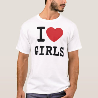Mig hjärtaflickor tee shirt