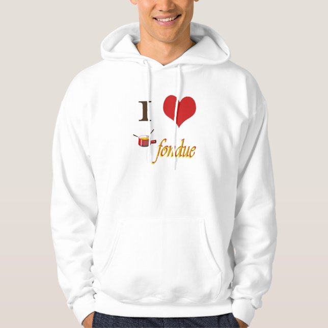 mig hjärtafondue hoodie (Framsida)