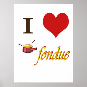 mig hjärtafondue poster