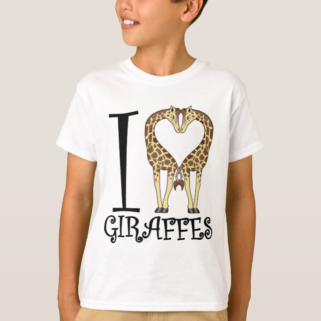 Mig hjärtagiraff tee shirt (Framsida)