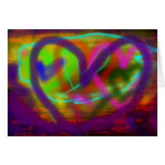 Mig hjärtagrafitti hälsningskort