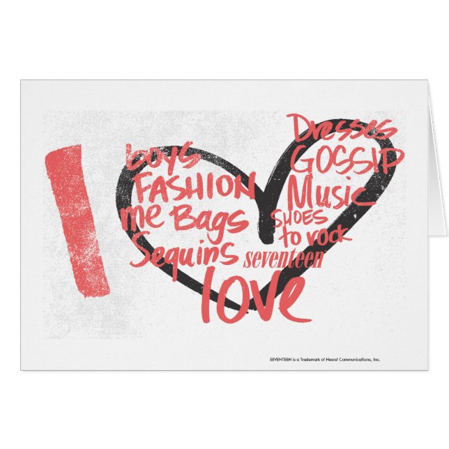 Mig hjärtagrafittirosor hälsningskort (Framsidan Horizontal)