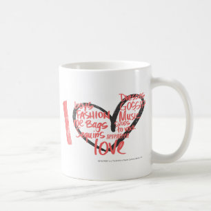 Mig hjärtagrafittirosor kaffemugg