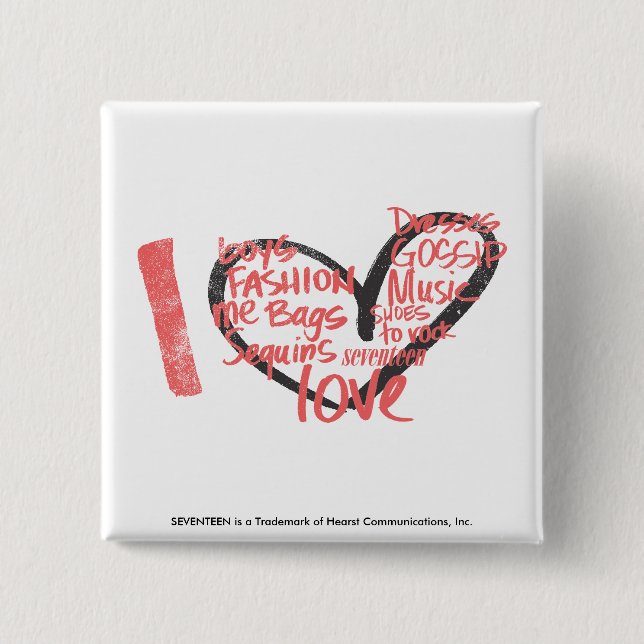 Mig hjärtagrafittirosor knapp (Framsida)