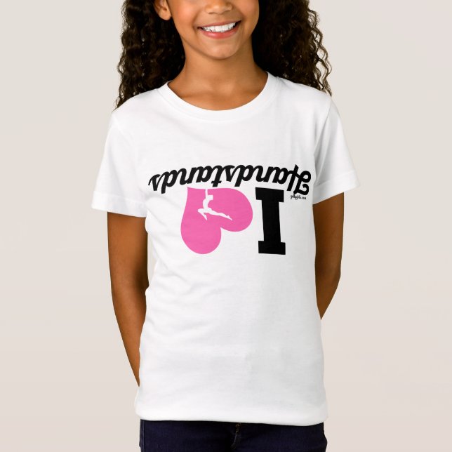 MIG HJÄRTAhandstanser - gymnastik T-shirt (Framsida)