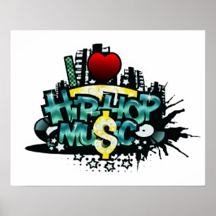 Mig hjärtahip hopmusik poster