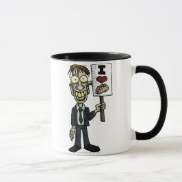 Mig hjärtahjärnmugg mugg