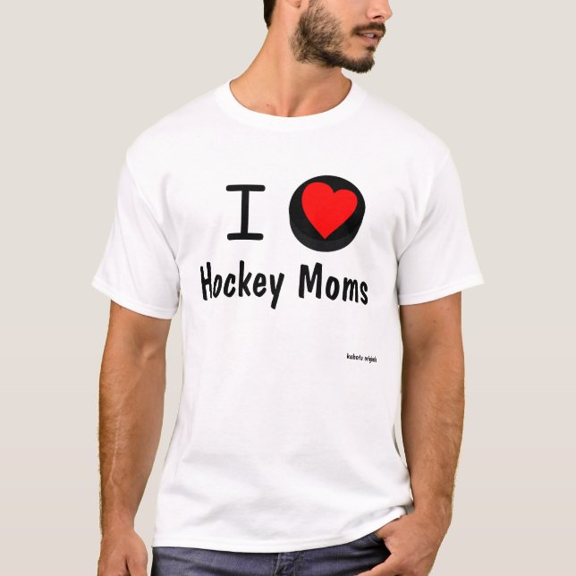 Mig hjärtahockeymammor tee shirt (Framsida)