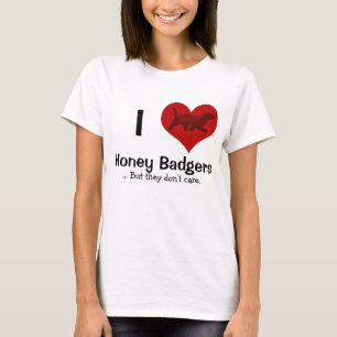 Mig hjärtahoney badger tee shirt