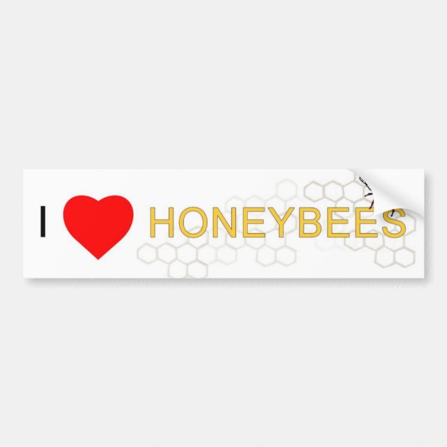 Mig hjärtaHoneybeesbildekal Bildekal (Framsidan)