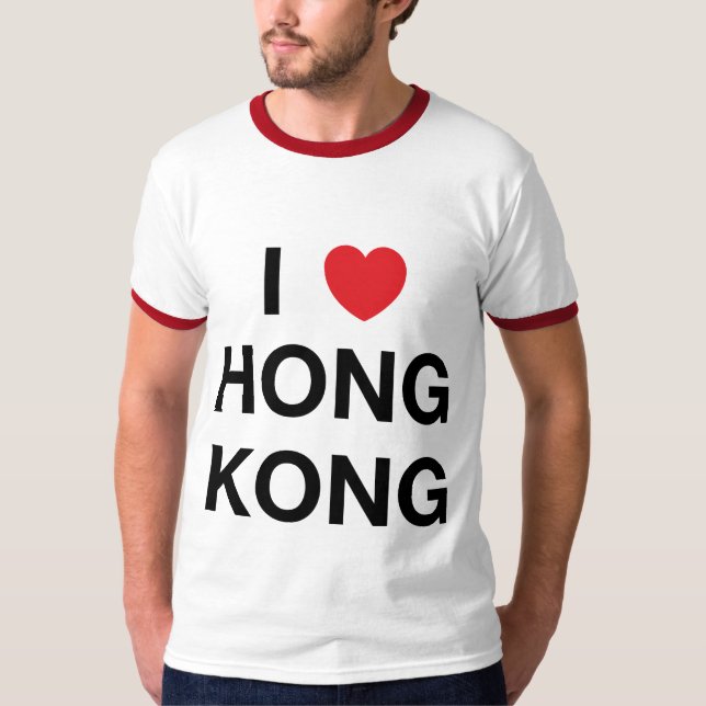 MIG HJÄRTAHONG KONG T-tröja Tee Shirt (Framsida)