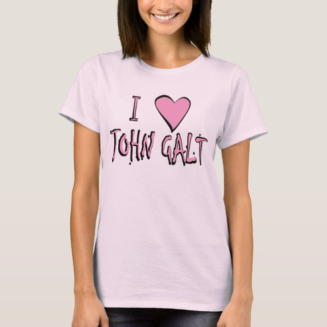 Mig hjärtaJohn Galt utslagsplats Tee Shirt (Framsida)