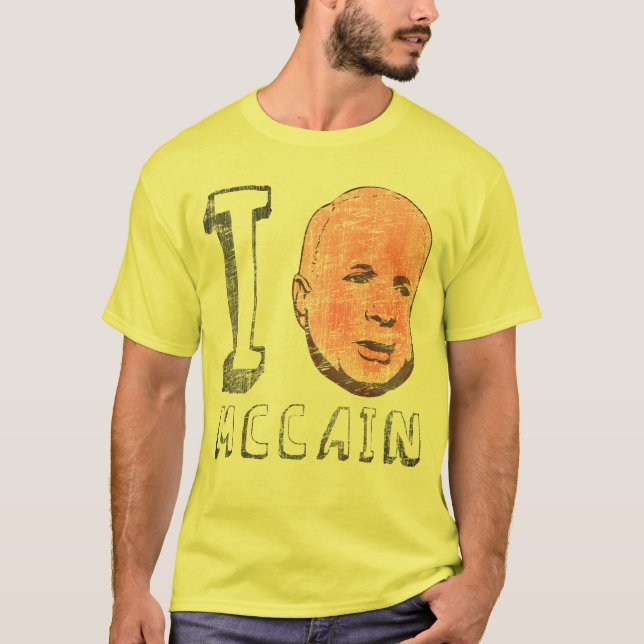 Mig hjärtaJohn McCain T-tröja T Shirt (Framsida)