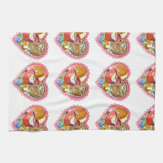 Mig hjärtakaffe och Donutshandduk Kökshandduk
