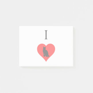 Mig hjärtakatter post-it block