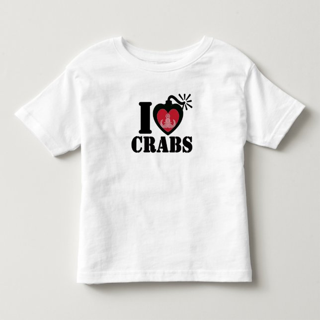 Mig hjärtakrabbor tee shirt (Framsida)