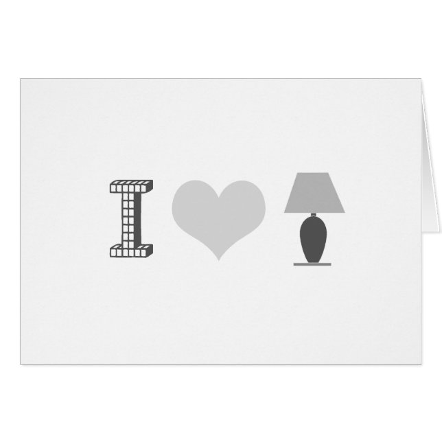 MIG HJÄRTALAMPA HÄLSNINGSKORT (Framsidan Horizontal)