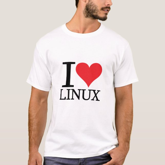 Mig hjärtaLinux T-shirt (Framsida)