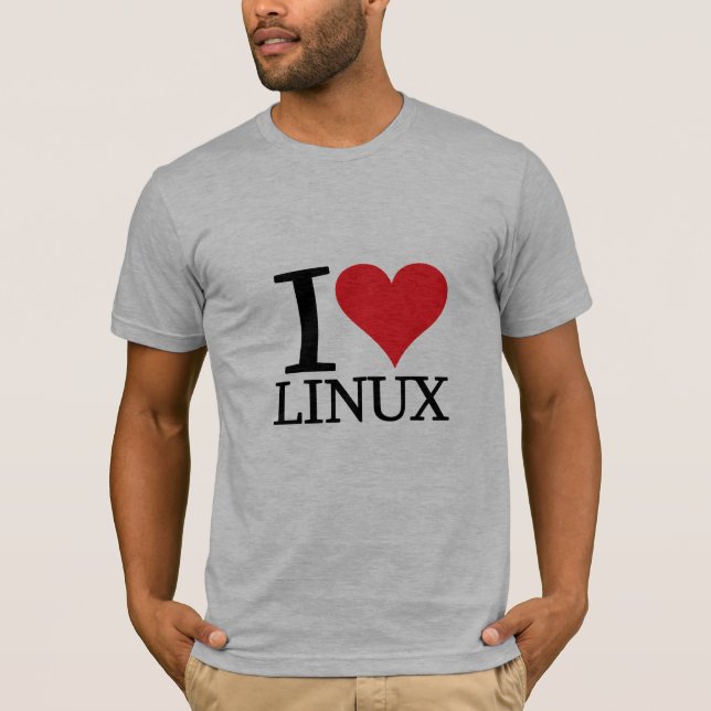 Mig hjärtaLinux T Shirt (Framsida)