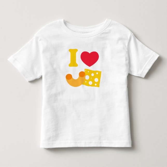 Mig hjärtaMac och ost T-shirt (Framsida)