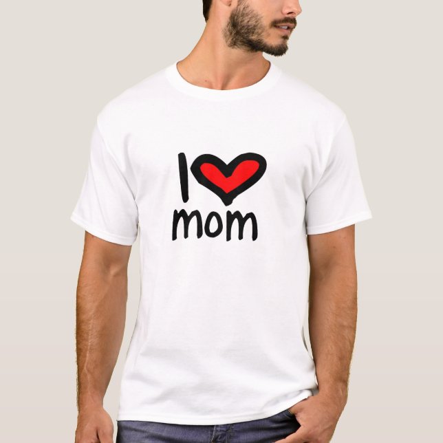 Mig hjärtamamma - jag älskar mamman! tee (Framsida)