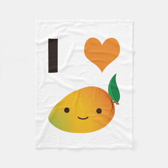 Mig hjärtamango fleecefilt (Framsidan)