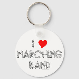 Mig hjärtamarschmusikband nyckelring