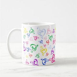 Mig hjärtamusik kaffemugg