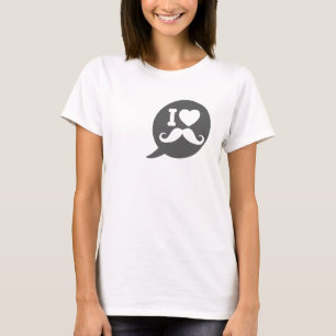Mig hjärtamustasch t shirt
