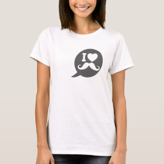 Mig hjärtamustasch t shirt