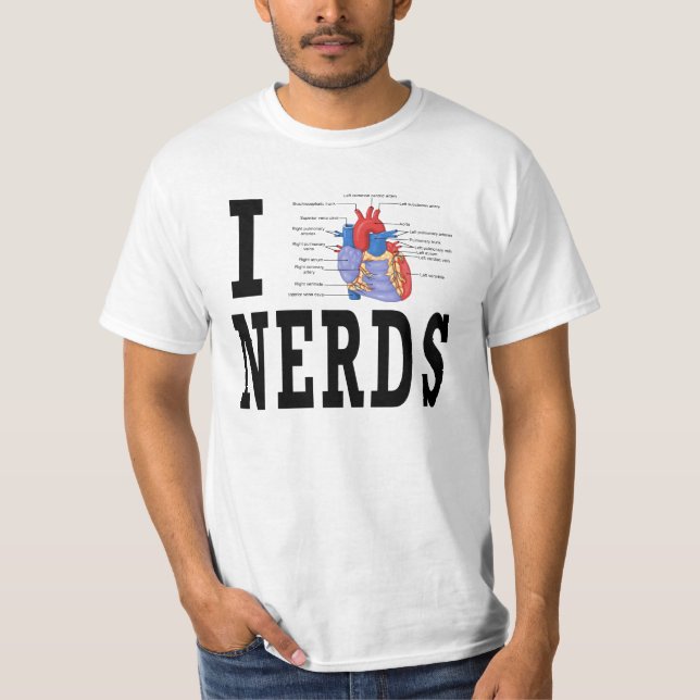 Mig hjärtaNerds T Shirt (Framsida)