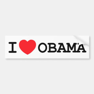 Mig hjärtaObama klistermärke