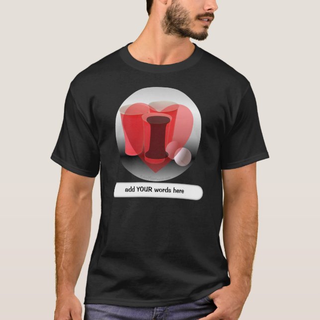Mig hjärtaöl Pong Tee Shirt (Framsida)