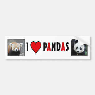 Mig hjärtaPANDAS! Bildekal